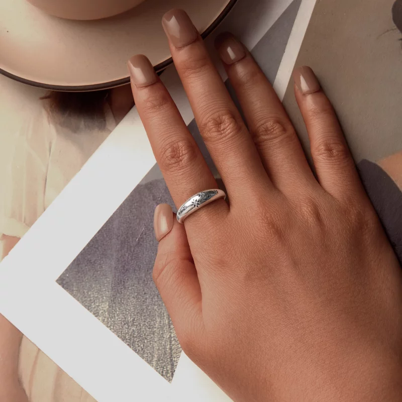 (image pour) Bague ouverte étoile style PANDORA - BSR547-E - Afficher 4