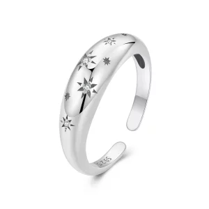 (image pour) Bague ouverte étoile style PANDORA - BSR547-E