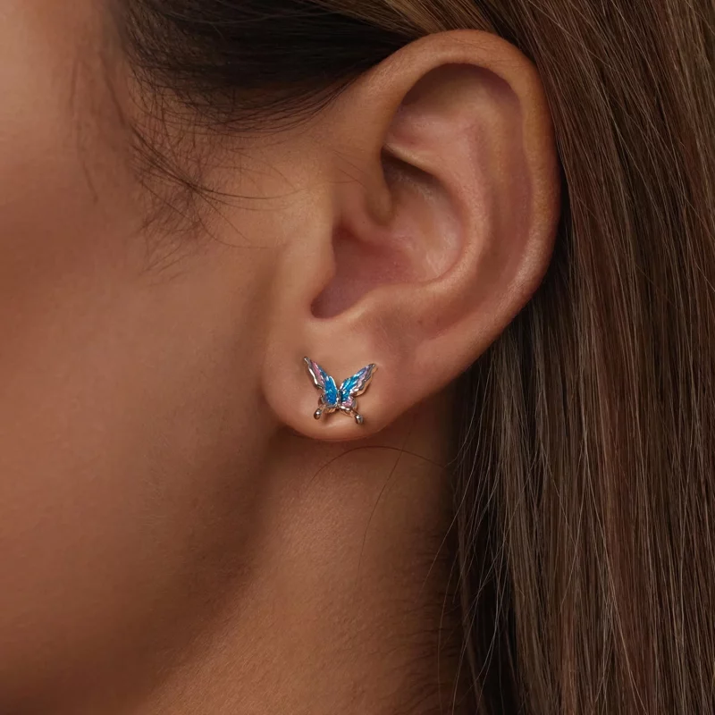 (image pour) Boucles d'oreille Psylocke Style PANDORA - BSE987 - Afficher 5