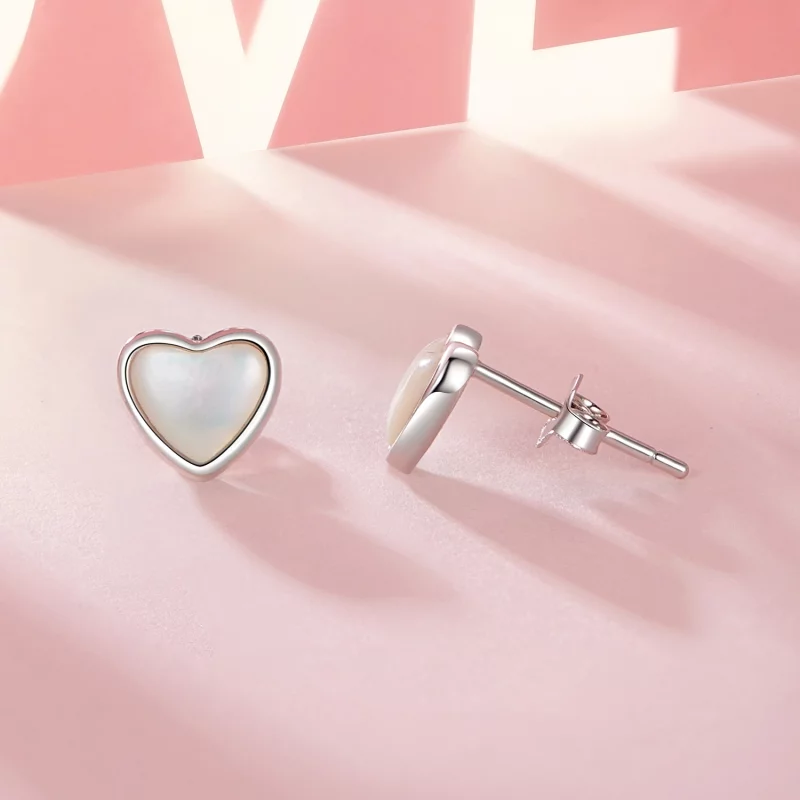 (image pour) Boucles d'oreilles blanches réconfortantes style PANDORA - BSE969 - Afficher 4