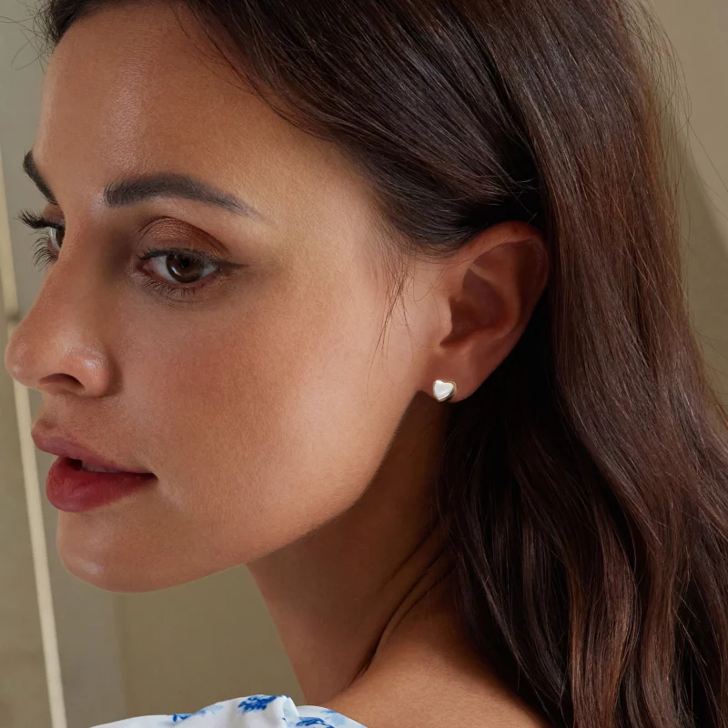 (image pour) Boucles d'oreilles blanches réconfortantes style PANDORA - BSE969 - Afficher 6