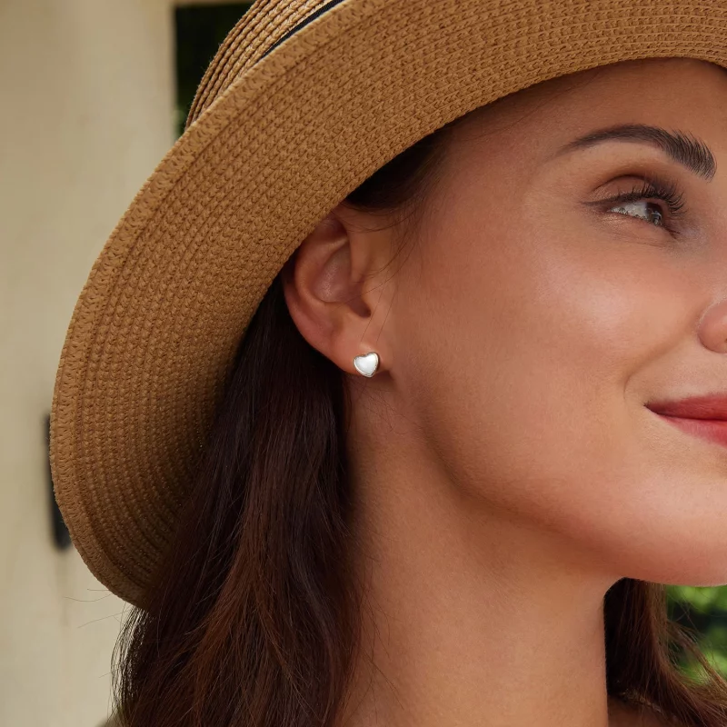 (image pour) Boucles d'oreilles blanches réconfortantes style PANDORA - BSE969 - Afficher 7