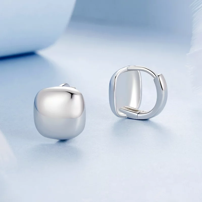 (image pour) Boucles d'oreilles carrées style PANDORA - BSE973 - Afficher 3