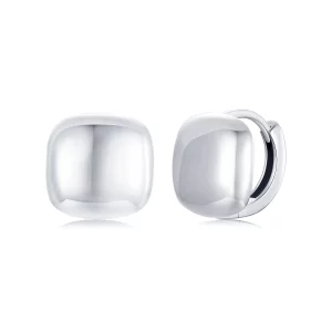 (image pour) Boucles d'oreilles carrées style PANDORA - BSE973