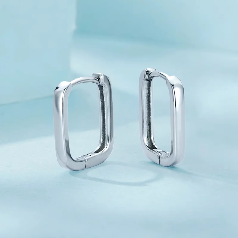 (image pour) Boucles d'oreilles carrées style PANDORA - SCE1735 - Afficher 3