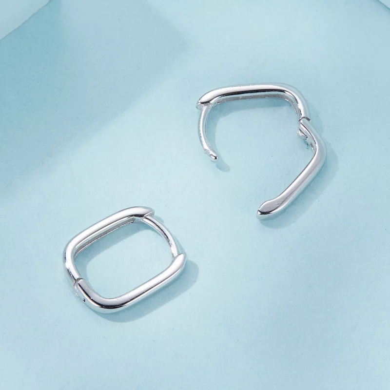 (image pour) Boucles d'oreilles carrées style PANDORA - SCE1735 - Afficher 4