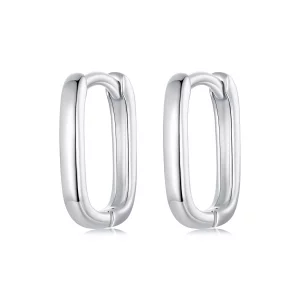 (image pour) Boucles d'oreilles carrées style PANDORA - SCE1735