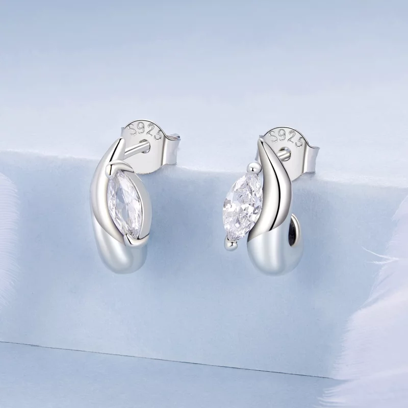 (image pour) Boucles d'oreilles à clou Marquise Simple Style PANDORA - BSE971 - Afficher 2