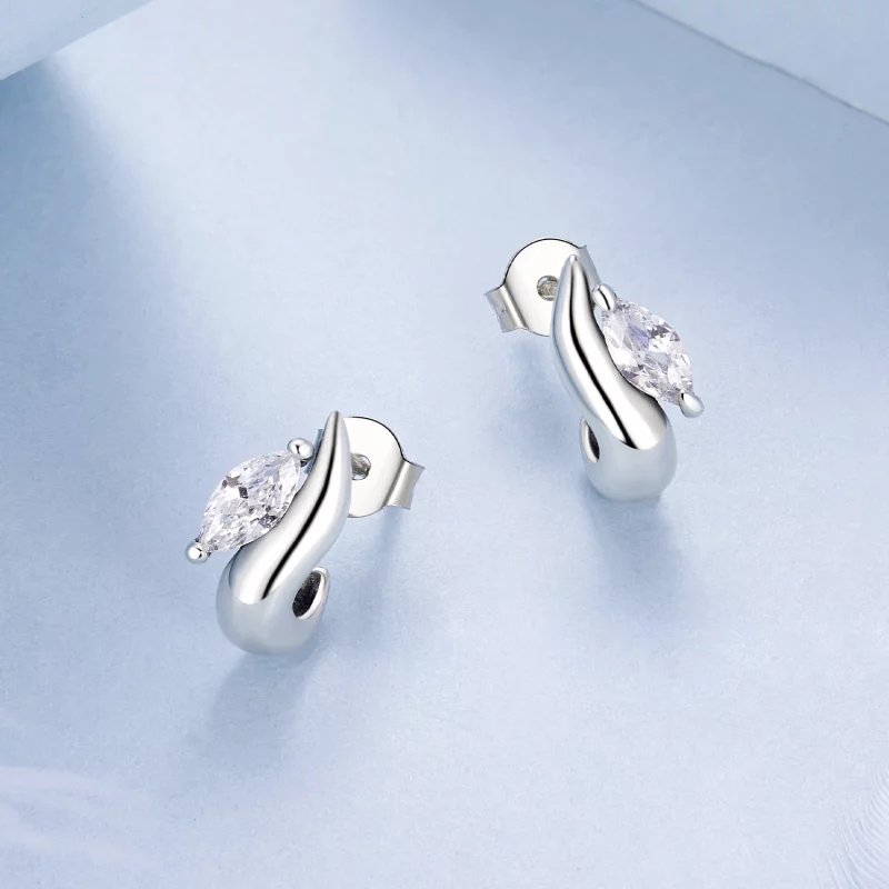 (image pour) Boucles d'oreilles à clou Marquise Simple Style PANDORA - BSE971 - Afficher 3