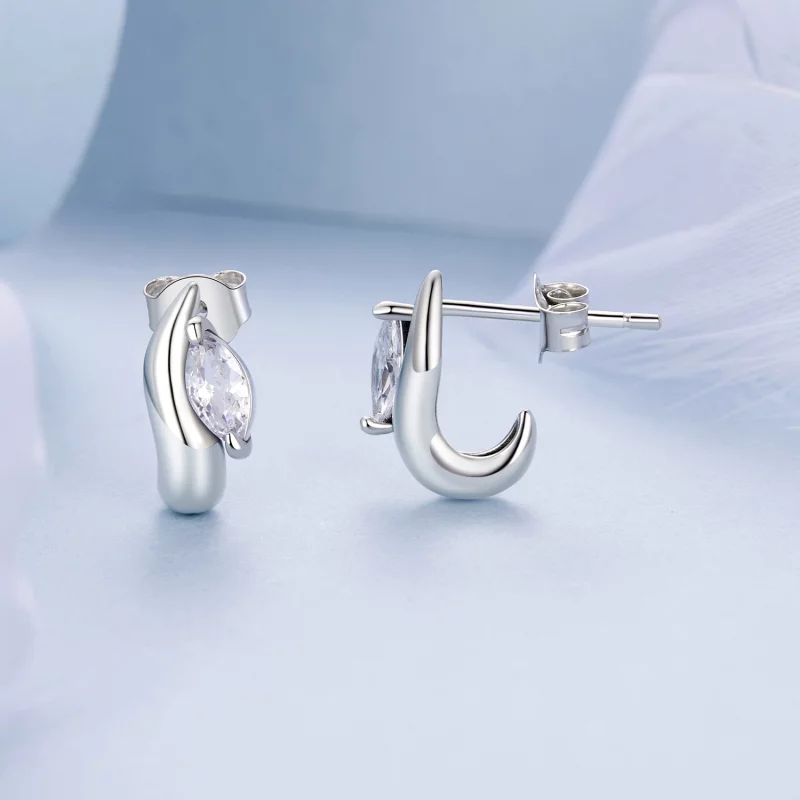 (image pour) Boucles d'oreilles à clou Marquise Simple Style PANDORA - BSE971 - Afficher 4