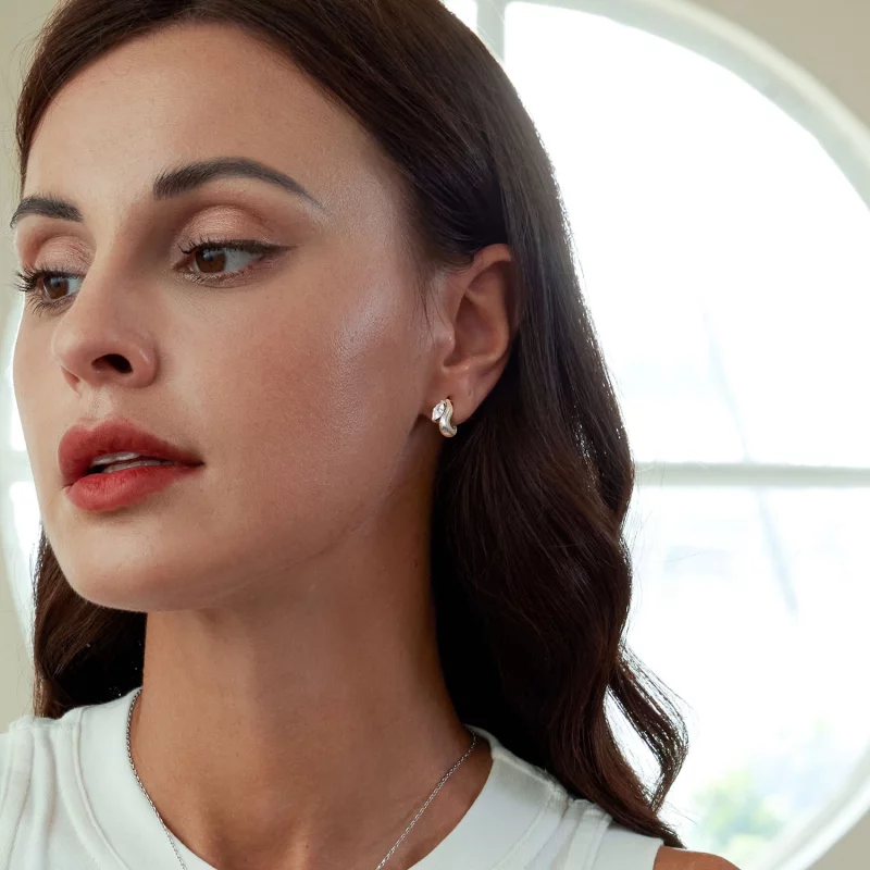 (image pour) Boucles d'oreilles à clou Marquise Simple Style PANDORA - BSE971 - Afficher 6