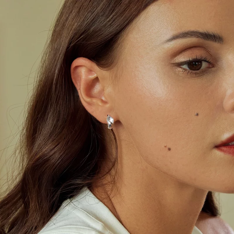 (image pour) Boucles d'oreilles à clou Marquise Simple Style PANDORA - BSE971 - Afficher 7