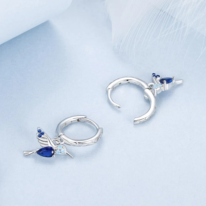 (image pour) Boucles d'oreilles Colibri Style PANDORA - BSE985 - Afficher 4