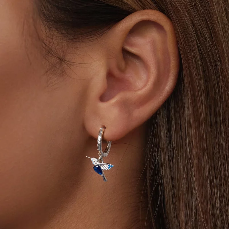 (image pour) Boucles d'oreilles Colibri Style PANDORA - BSE985 - Afficher 5
