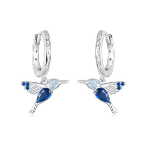 (image pour) Boucles d'oreilles Colibri Style PANDORA - BSE985