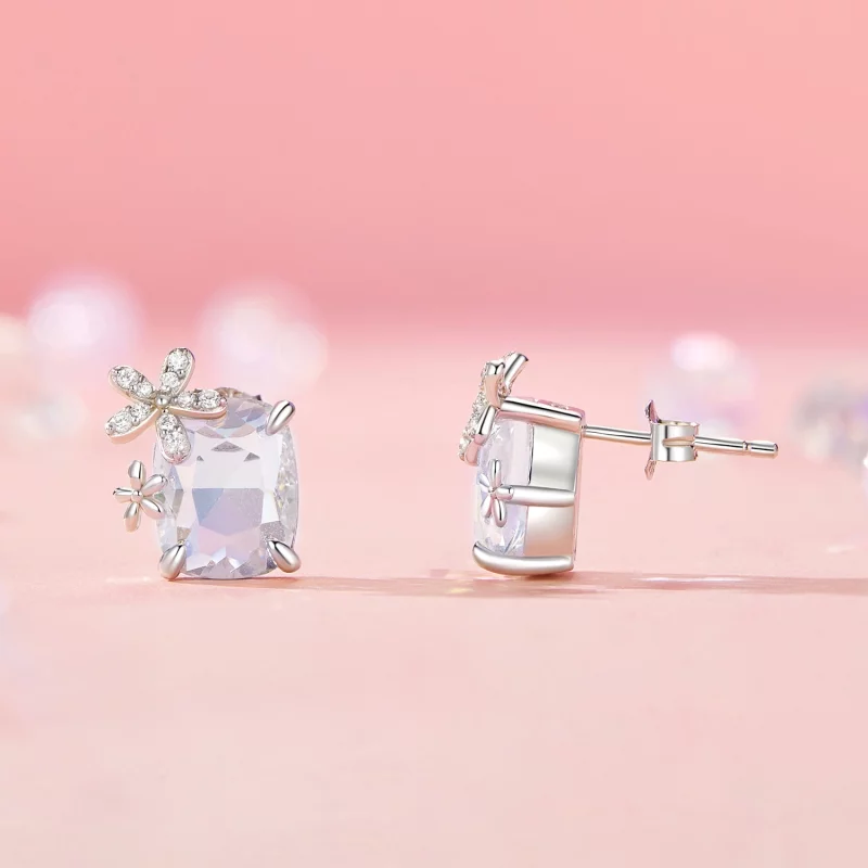 (image pour) Boucles d'Oreilles Fantaisie Fleur Principale Style PANDORA - SCE1724 - Afficher 4
