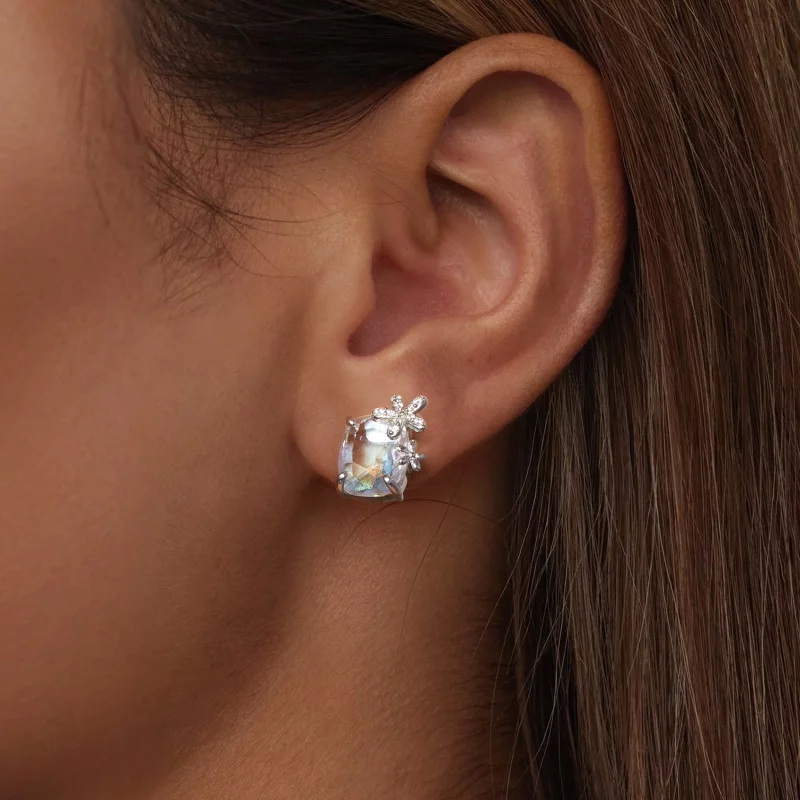 (image pour) Boucles d'Oreilles Fantaisie Fleur Principale Style PANDORA - SCE1724 - Afficher 6