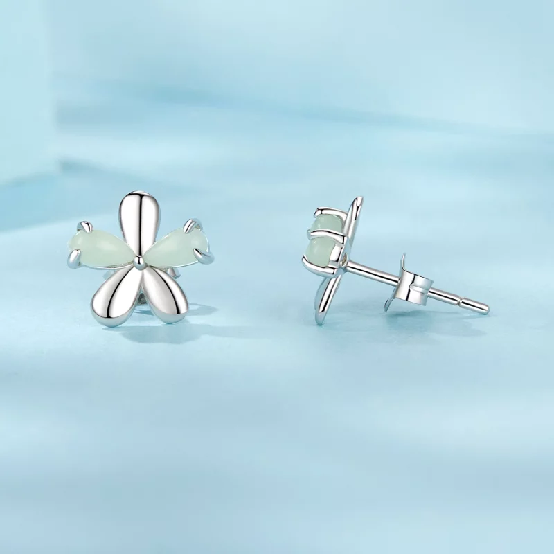 (image pour) Boucles d'oreilles Fleur Lumineuse Style PANDORA - SCE1714 - Afficher 4