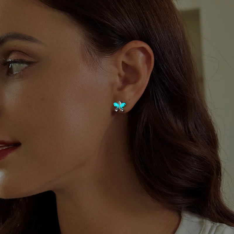 (image pour) Boucles d'oreilles Fleur Lumineuse Style PANDORA - SCE1714 - Afficher 5