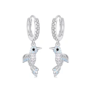 (image pour) Boucles d'oreilles Oiseau entièrement serties Style PANDORA - BSE991