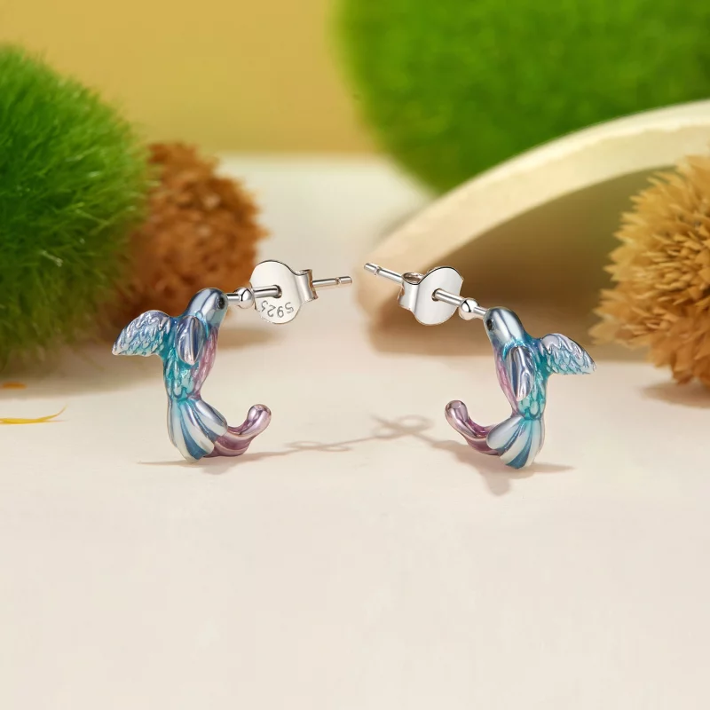 (image pour) Boucles d'oreilles PANDORA Style Martin-pêcheur - BSE997 - Afficher 3