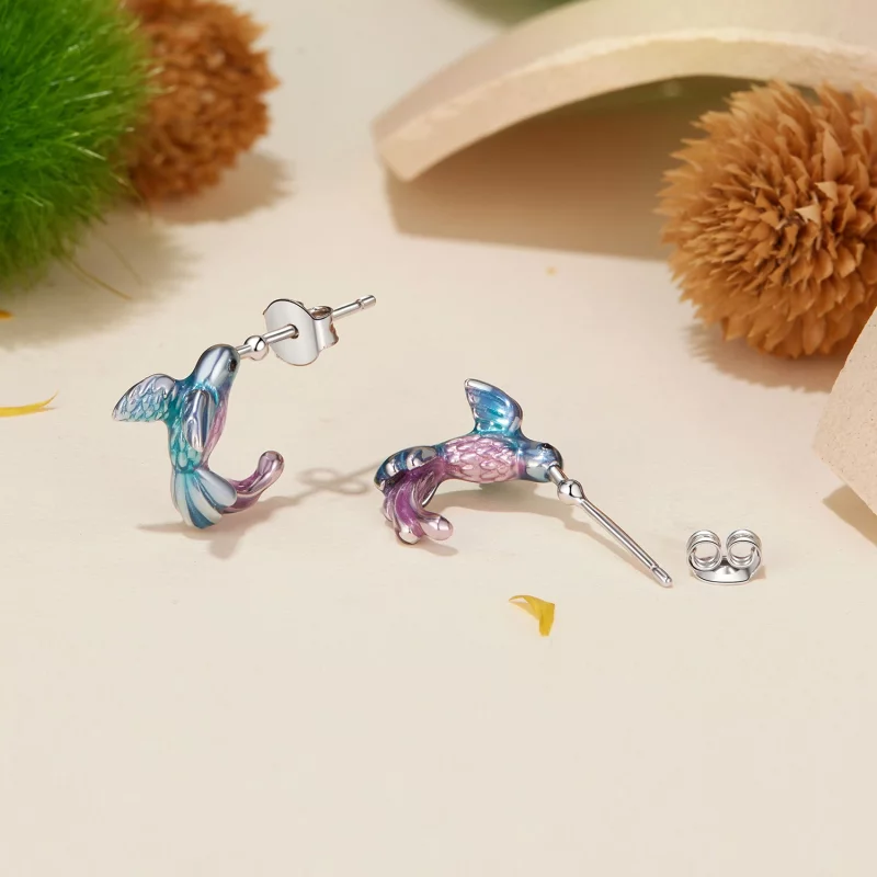 (image pour) Boucles d'oreilles PANDORA Style Martin-pêcheur - BSE997 - Afficher 4