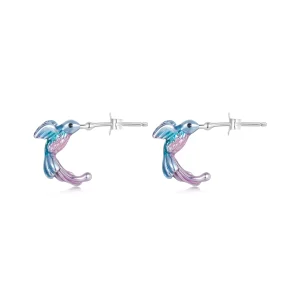 (image pour) Boucles d'oreilles PANDORA Style Martin-pêcheur - BSE997