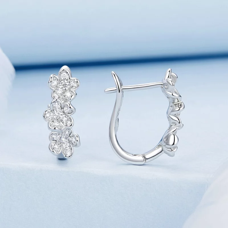 (image pour) Boucles d'oreilles style PANDORA Fleur - BSE982 - Afficher 2