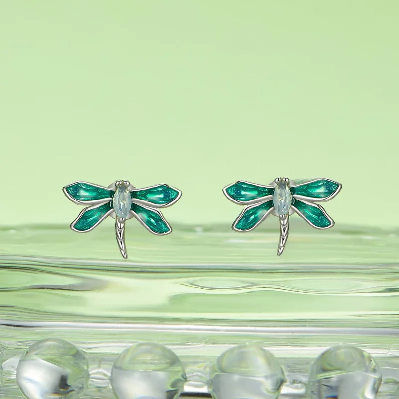 (image pour) Boucles d'oreilles style PANDORA Libellule - BSE988 - Afficher 2