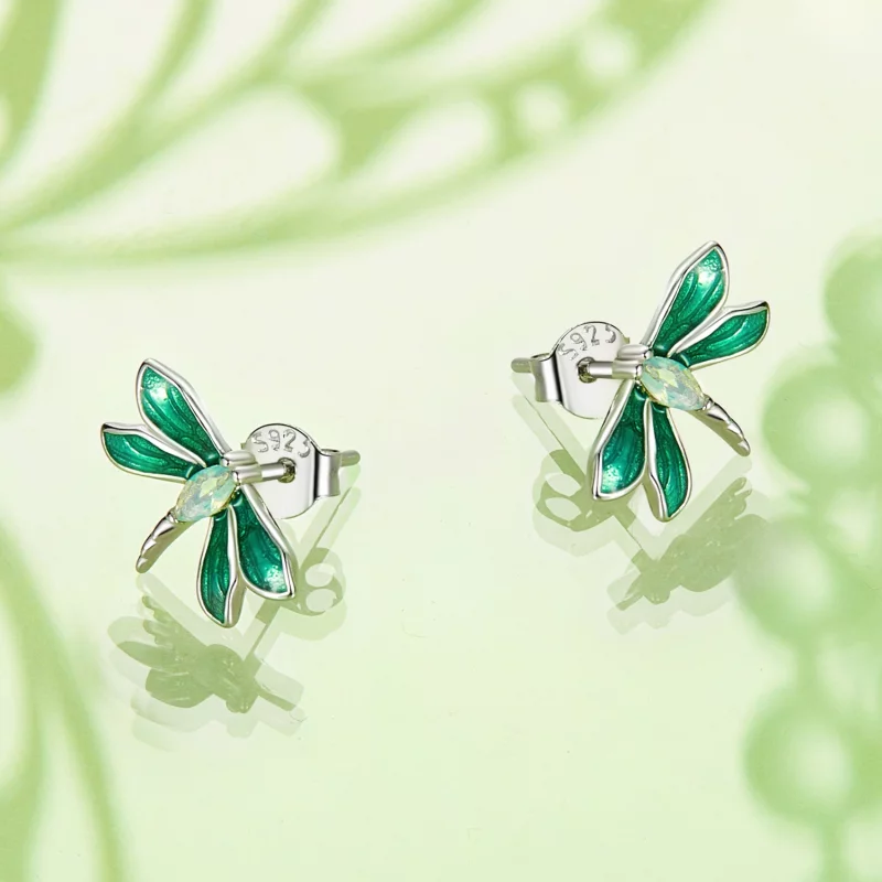(image pour) Boucles d'oreilles style PANDORA Libellule - BSE988 - Afficher 4