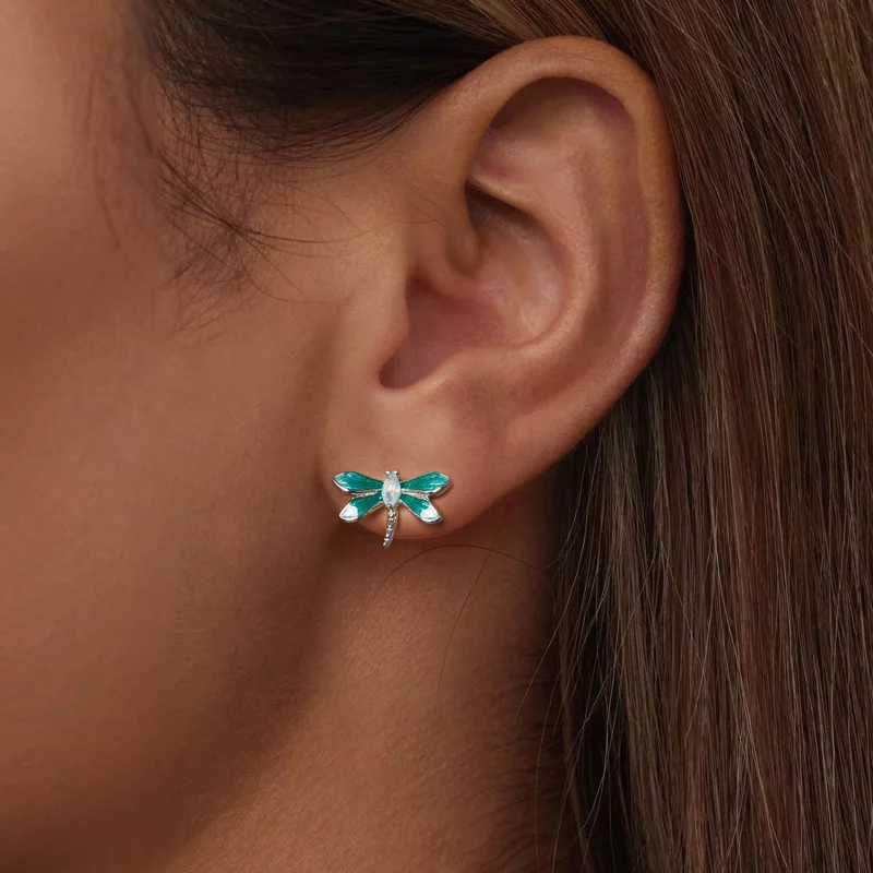 (image pour) Boucles d'oreilles style PANDORA Libellule - BSE988 - Afficher 6
