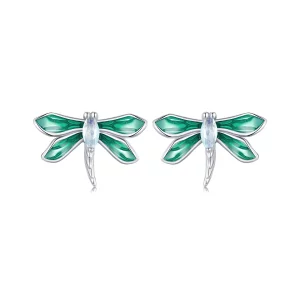 (image pour) Boucles d'oreilles style PANDORA Libellule - BSE988