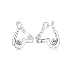 (image pour) Boucles d'oreilles style PANDORA Love - BSE970