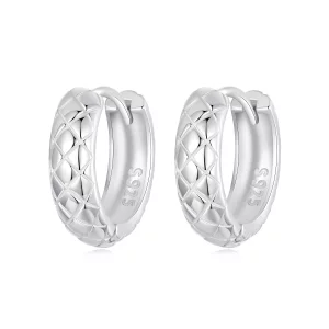 (image pour) Boucles d'oreilles style PANDORA à motif diamant - BSE983