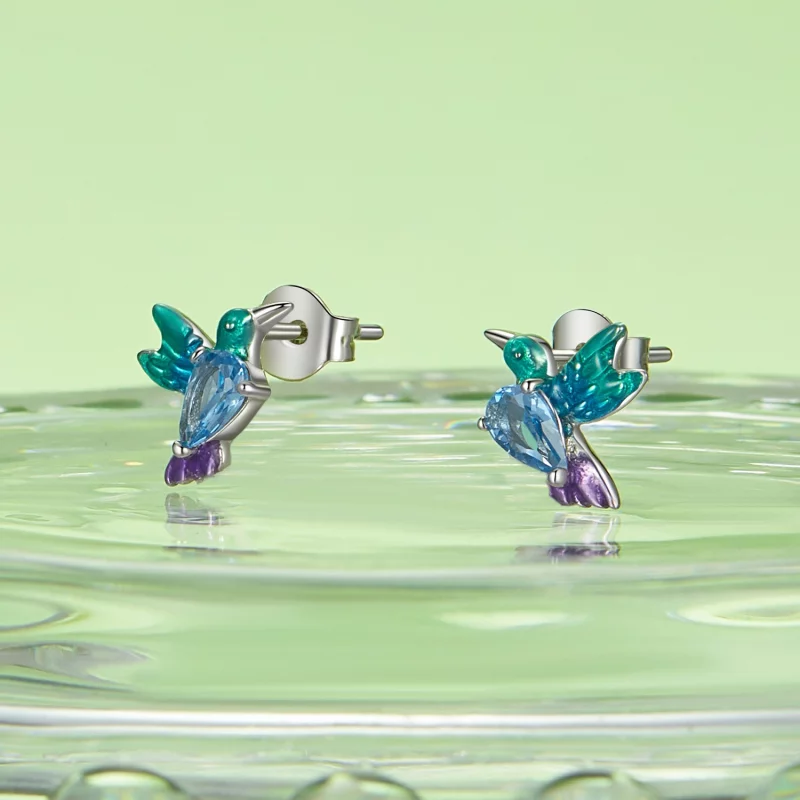 (image pour) Boucles d'oreilles Style PANDORA Oiseau - BSE989 - Afficher 3
