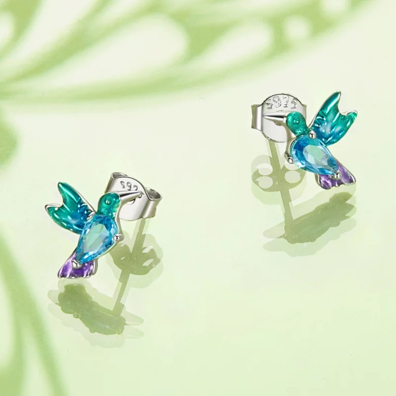 (image pour) Boucles d'oreilles Style PANDORA Oiseau - BSE989 - Afficher 4
