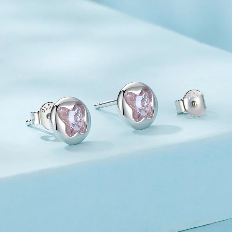(image pour) Boucles d'oreilles style PANDORA Papillon - SCE1730 - Afficher 2