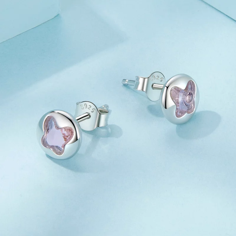 (image pour) Boucles d'oreilles style PANDORA Papillon - SCE1730 - Afficher 3