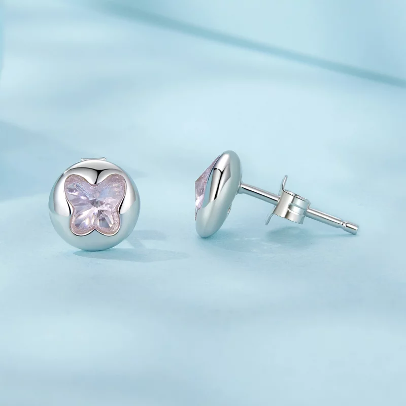 (image pour) Boucles d'oreilles style PANDORA Papillon - SCE1730 - Afficher 4