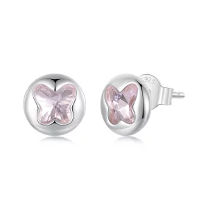 (image pour) Boucles d'oreilles style PANDORA Papillon - SCE1730