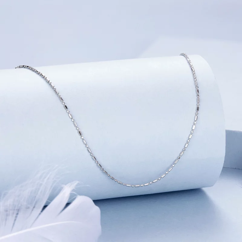 (image pour) Bracelet à Chaîne Basique Pailletée Fin Style PANDORA - BSA006 - Afficher 2