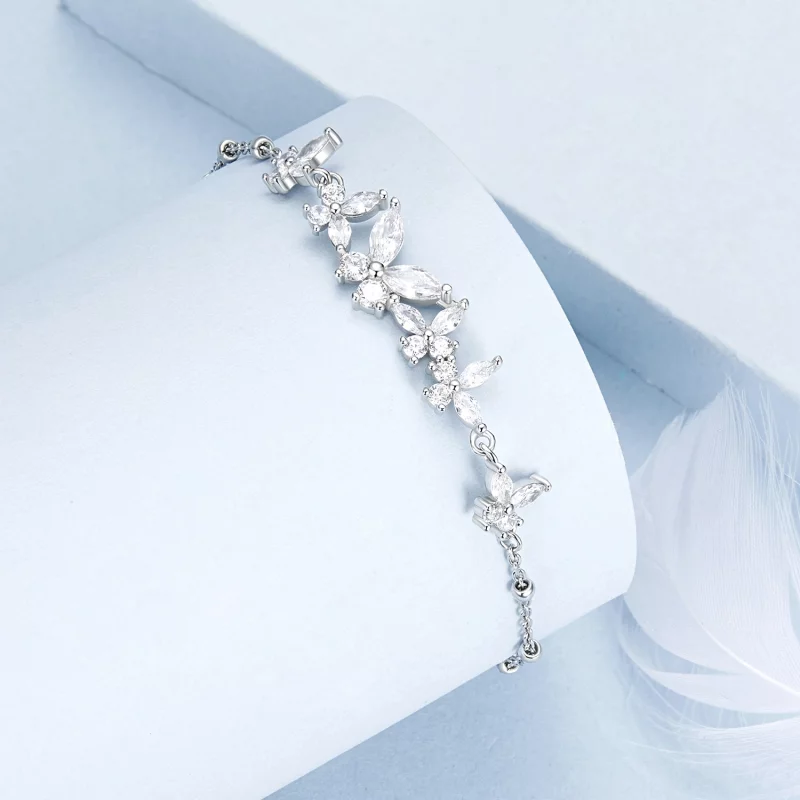(image pour) Bracelet Style PANDORA Papillon en Vol - BSB162 - Afficher 2