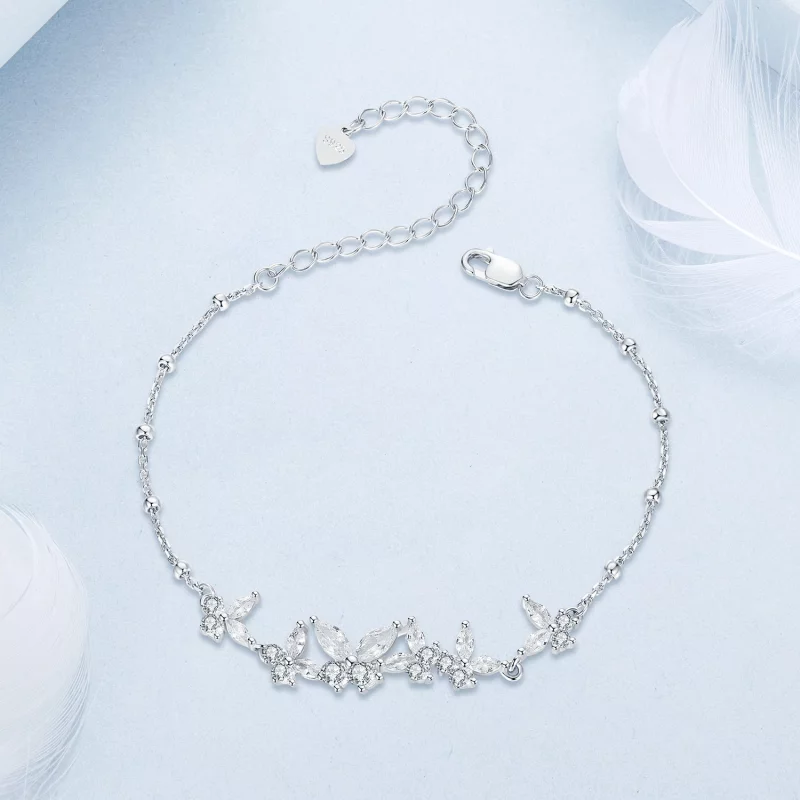 (image pour) Bracelet Style PANDORA Papillon en Vol - BSB162 - Afficher 3