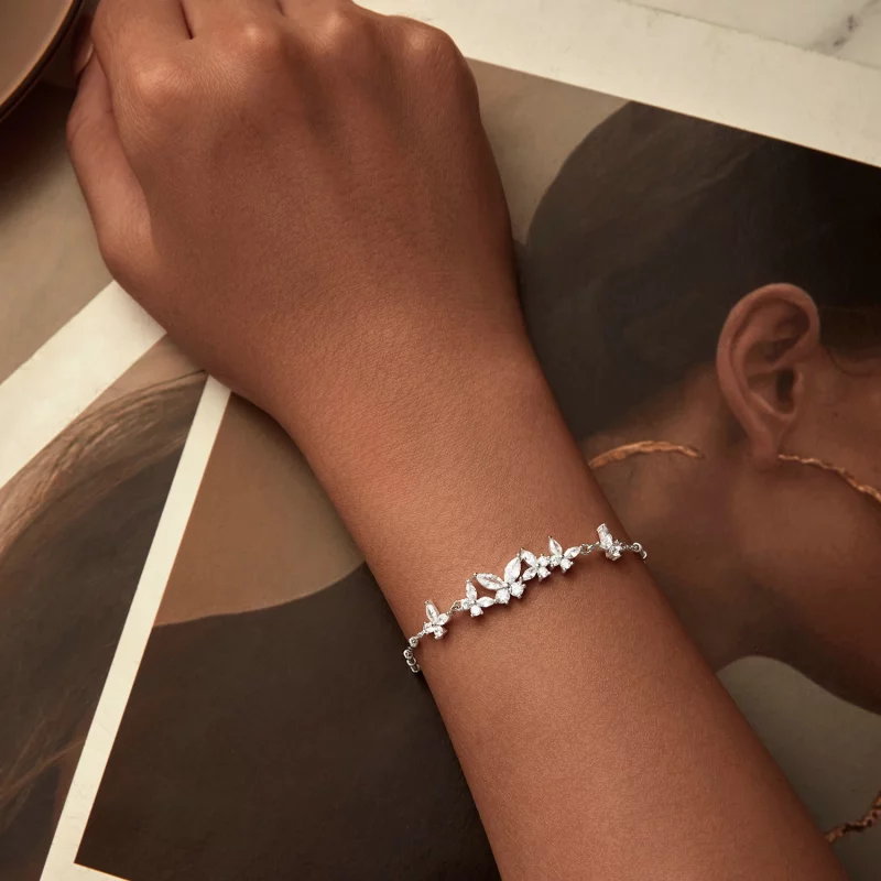 (image pour) Bracelet Style PANDORA Papillon en Vol - BSB162 - Afficher 4