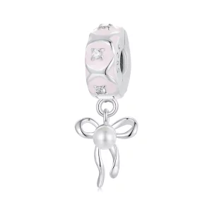 (image pour) Charme à Boucle de Positionnement Style PANDORA Nœud Ballet - SCC2763