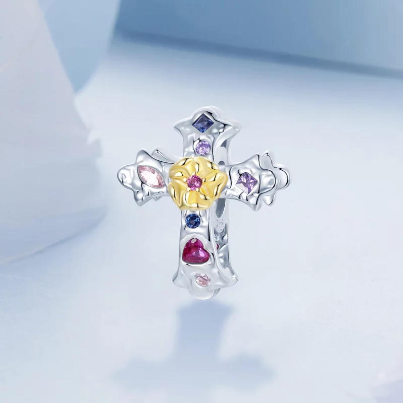 (image pour) Charme Croix Vintage Style PANDORA - BSC1005 - Afficher 2