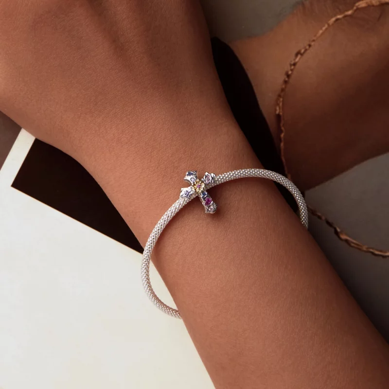 (image pour) Charme Croix Vintage Style PANDORA - BSC1005 - Afficher 5
