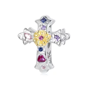 (image pour) Charme Croix Vintage Style PANDORA - BSC1005