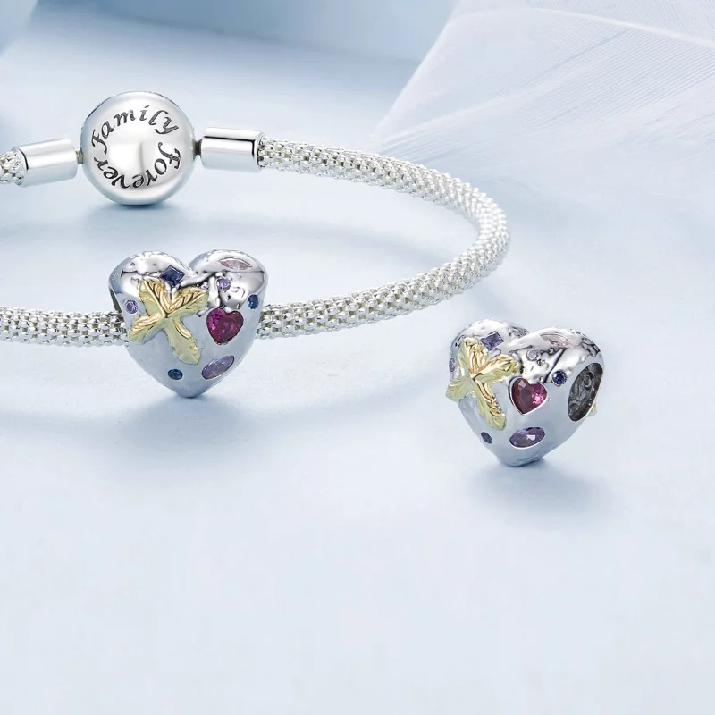 (image pour) Charme Cœur Croix Vintage Style PANDORA - BSC1006 - Afficher 4