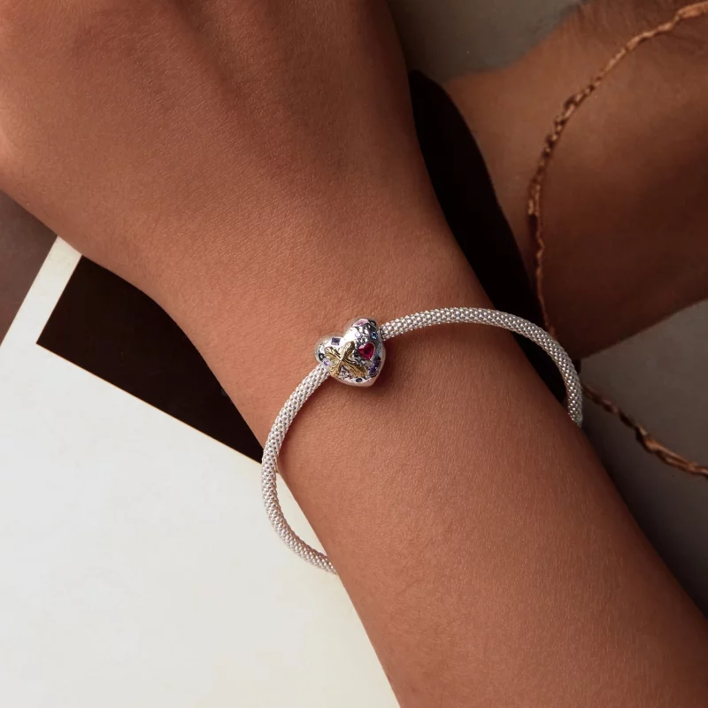 (image pour) Charme Cœur Croix Vintage Style PANDORA - BSC1006 - Afficher 6